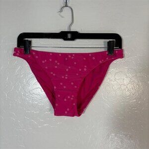 ViX Paula Hermanny Brigitte Bikini Bottom Womens Large Pink Full Fuchsia Swim